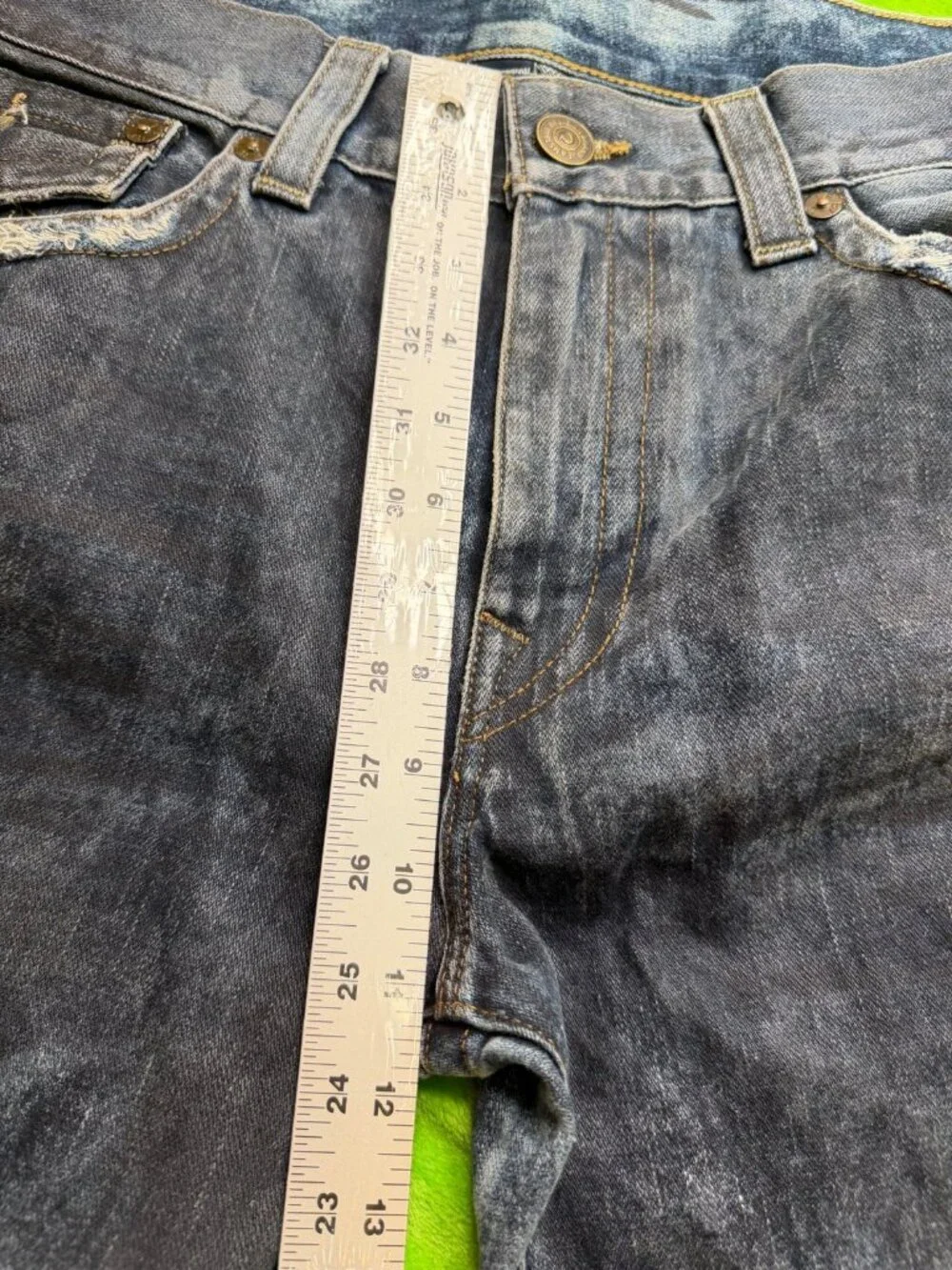 True Religion Geno Relaxed Slim Jeans Cloud Cover Sz 36x30